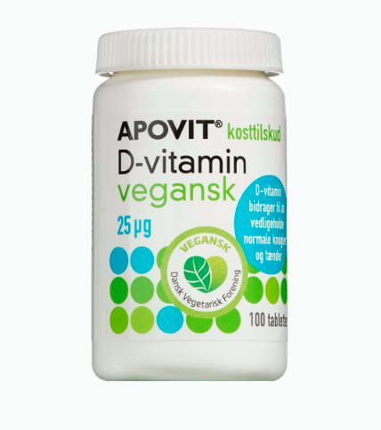  APOVIT Apovit D-Vitamin Tabl 25 Mikg 100 stk (udløb: 06/22) - SPAR 50%